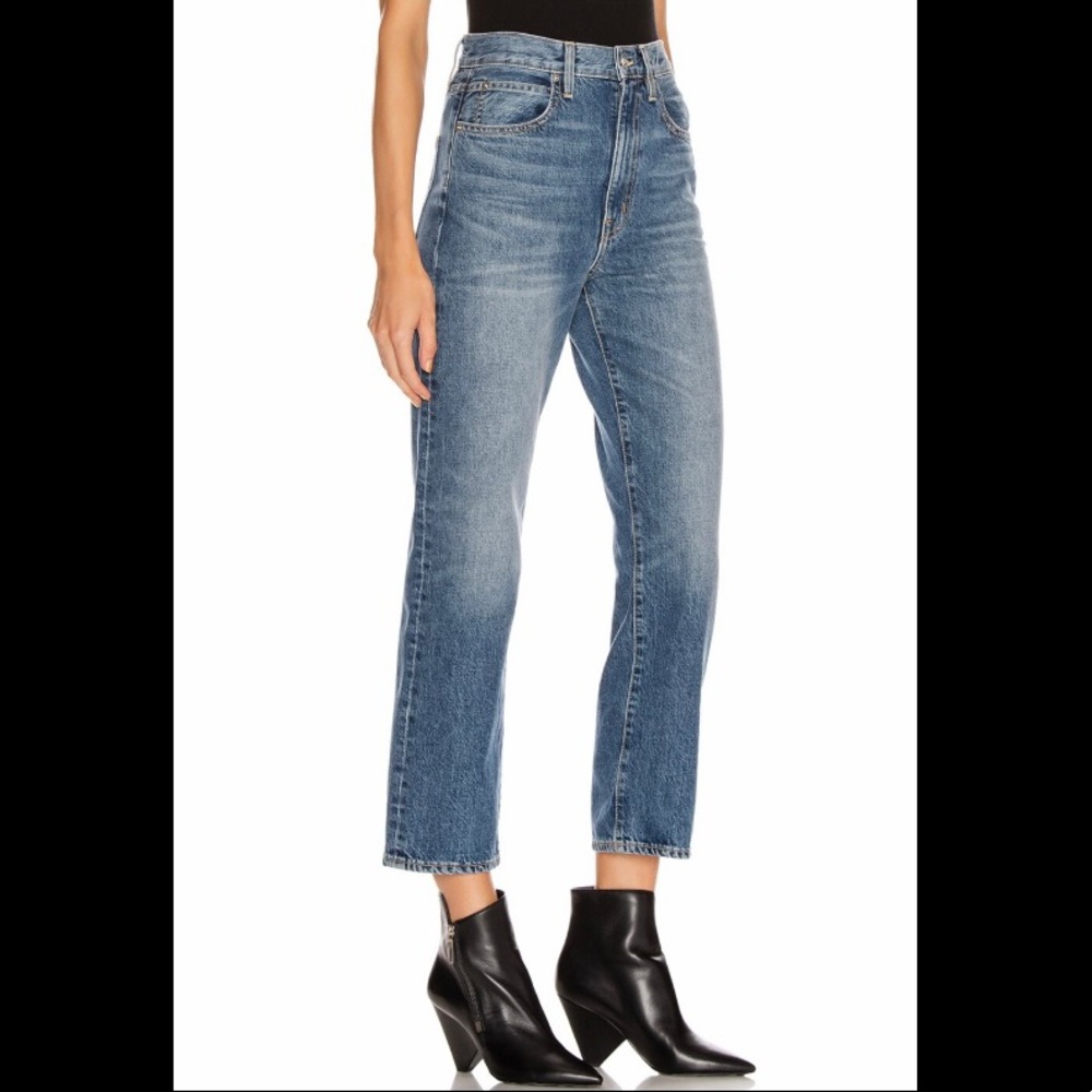 SLVRLAKE Denim London Crop Jean in Six Rivers